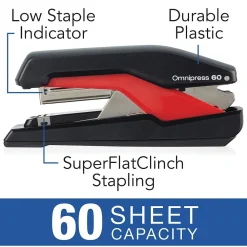 Staplers|Swingline Desktop Stapler, Black, 60 sheet Capacity (5000591)