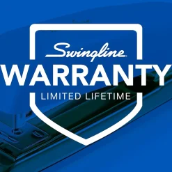 Staplers|Swingline Durable Desktop Stapler, 20-Sheet Capacity, White/Gold (64701)