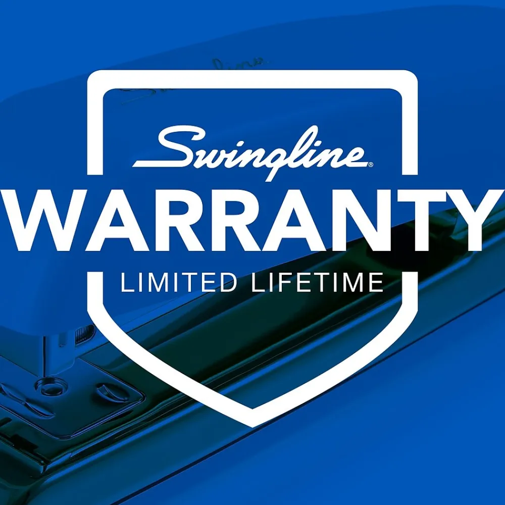 Staplers|Swingline Durable Desktop Stapler, 20-Sheet Capacity, White/Gold (64701)