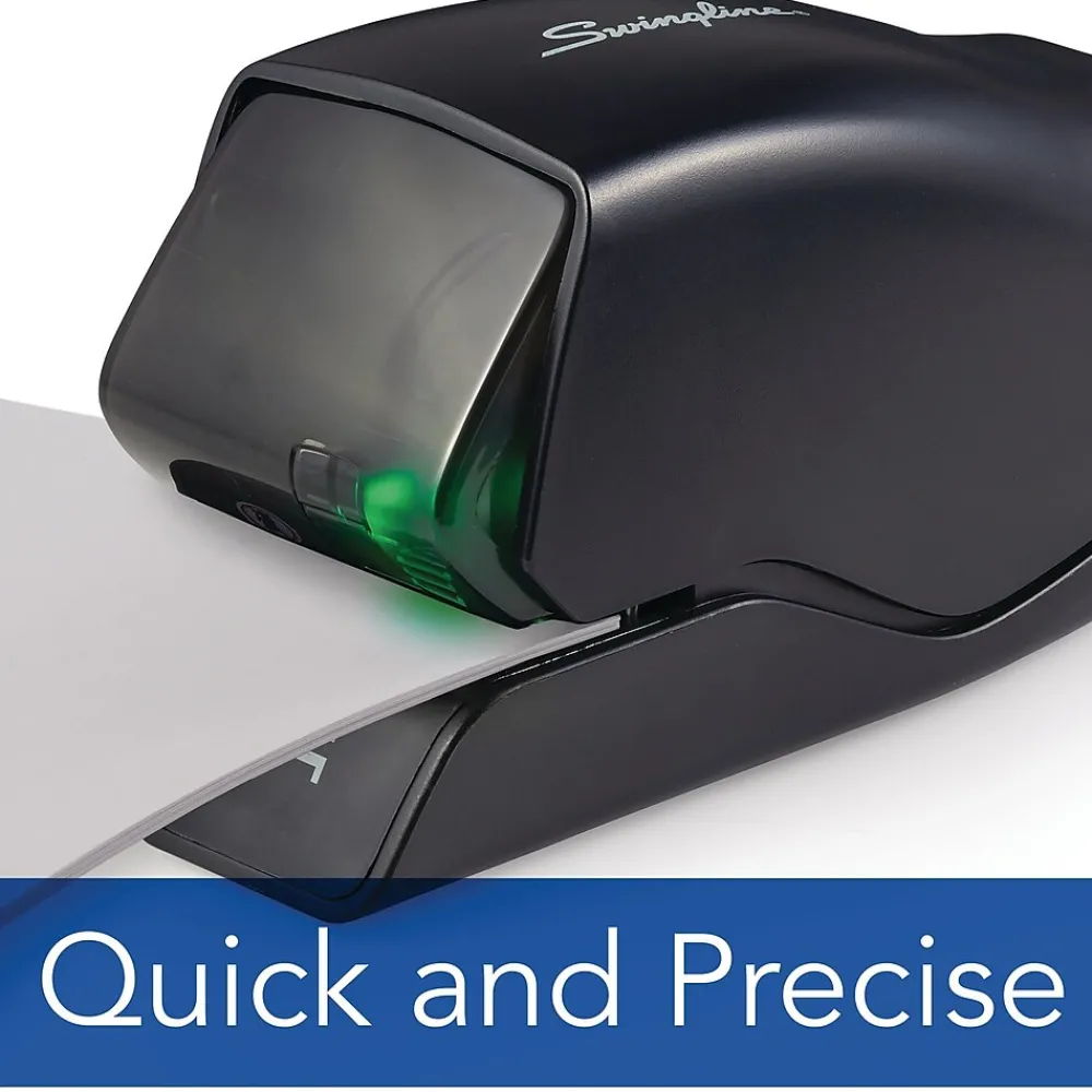 Staplers|Swingline 502e Desktop Cartridge Electric Stapler, 20-Sheet Capacity, Black (50202)