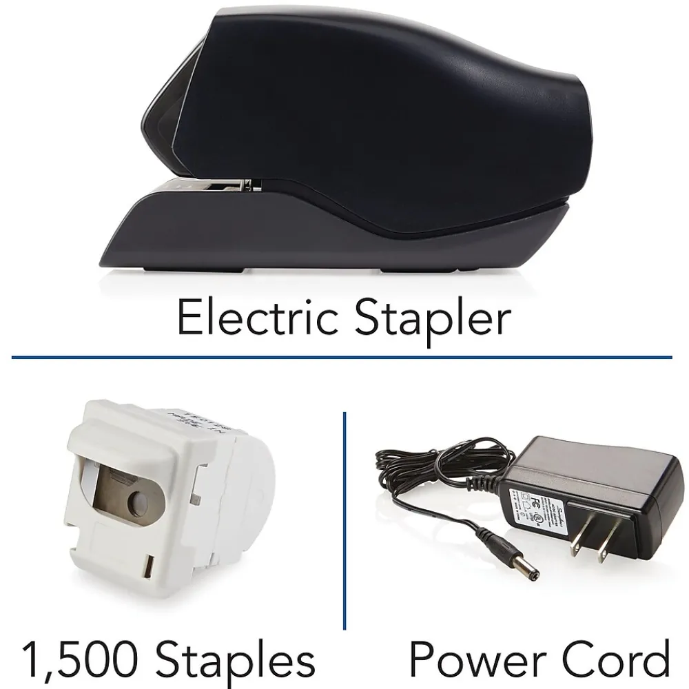 Staplers|Swingline 502e Desktop Cartridge Electric Stapler, 20-Sheet Capacity, Black (50202)