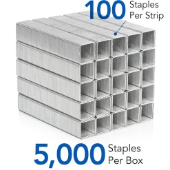 Staples|Swingline Heavy Duty Staples, 0.5 Leg Length, 5000/Box (SWI79392)