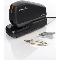Staplers|Swingline Optima 50 Electric Desktop Stapler, 50-Sheet Capacity, Staples Included, Black (48209)