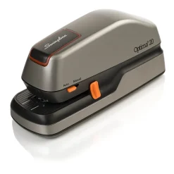 Staplers|Swingline Optima 20 Electric Desktop Stapler, 20-Sheet Capacity, Gray/Silver (48208)