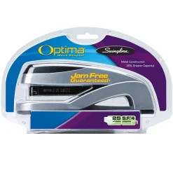 Staplers|Swingline ® Optima® Desk Stapler, 25 Sheet Capacity, Silver (87801)
