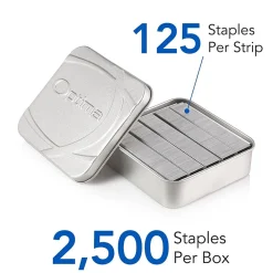 Staples|Swingline Optima High Capacity Staples, 0.38 Leg Length, 2500/Box (35550)