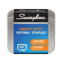 Staples|Swingline Optima High Capacity Staples, 0.38 Leg Length, 2500/Box (35550)