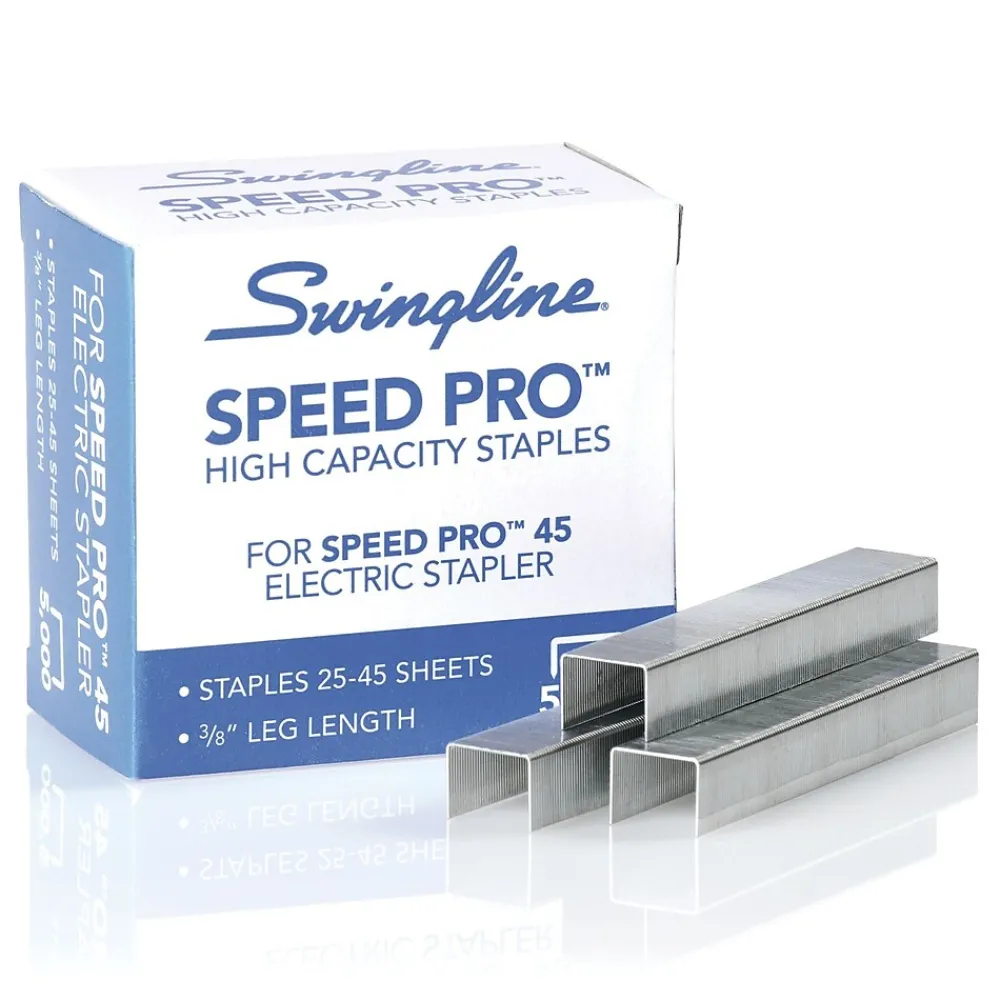 Staples|Swingline ® Speed Pro™ High Capacity Staples, 3/8" Length, 210/Per Strip, 5,000/Per Box (35465)