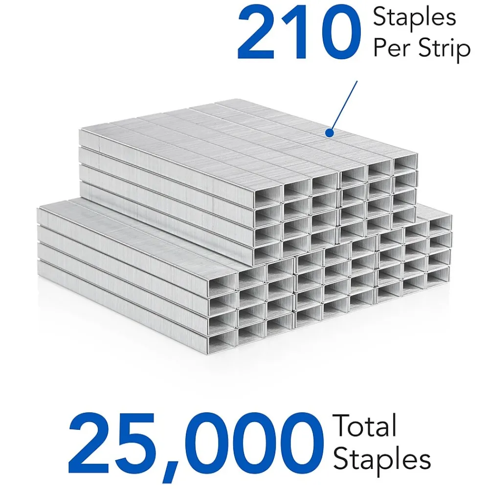Staples|Swingline Standard Staples, 0.25 Leg Length, 5000 Staples/Box, 5 Box/Pack (S7035101S)