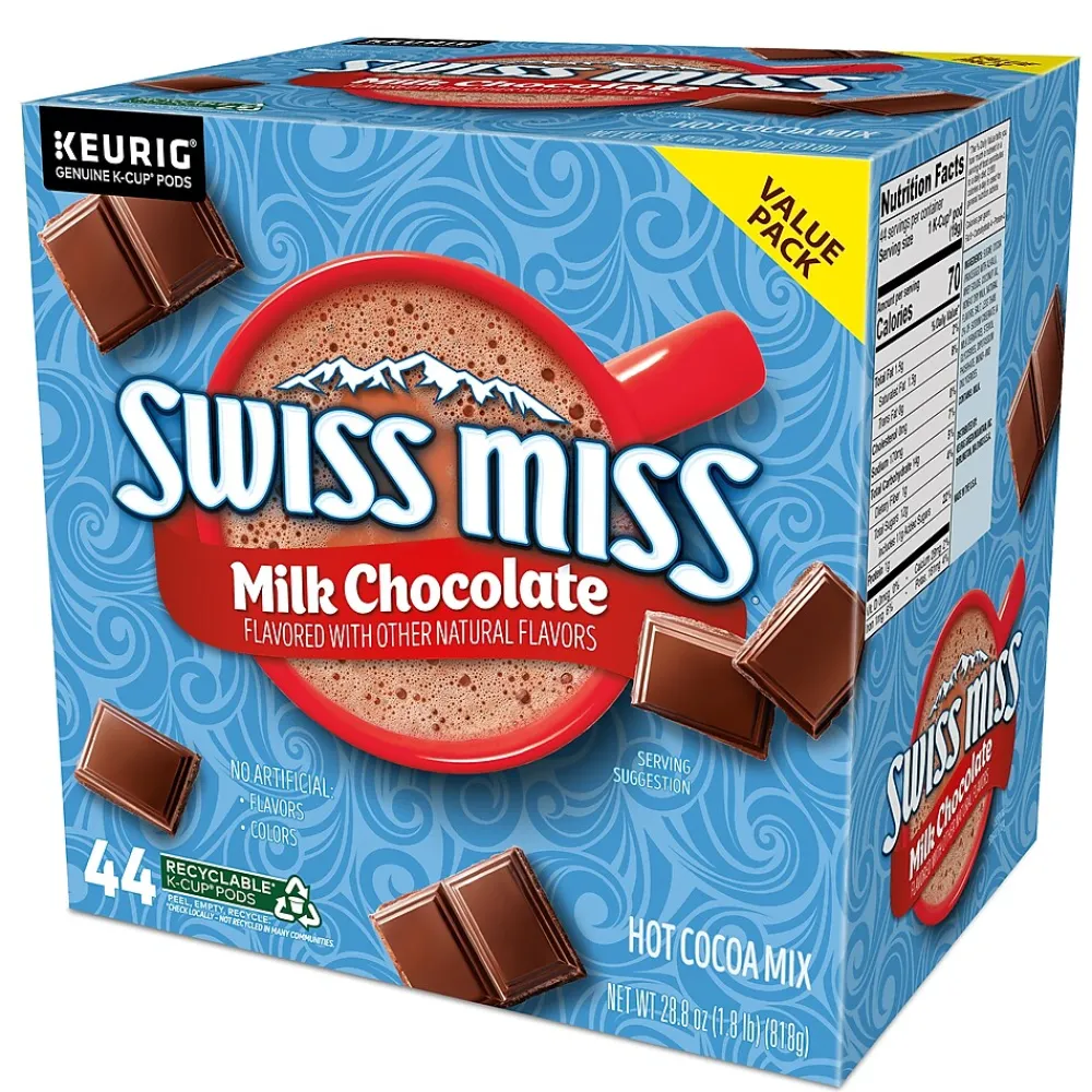 Swiss Miss Milk Chocolate Hot Cocoa, Keurig® K-Cup® Pods, 44/Box (351178)