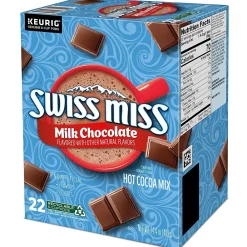 Swiss Miss Milk Chocolate Hot Cocoa, 0.65 oz. Keurig® K-Cup® Pods, 22/Box (1252)
