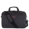 Cadence Polyester Two Section Briefcase, Charcoal (EXB1009SMCH)<Swiss Mobility Sale