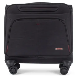 Polyester Business Case On Wheels, Black (BZCW1003SMBK)<Swiss Mobility Best