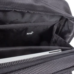 Purpose Polyester Executive Briefcase, Black (EXB1005SMBK)<Swiss Mobility Best