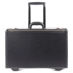 Vegan Leather Business Case On Wheels, Black (251622)<Swiss Mobility