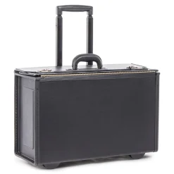 Vegan Leather Business Case On Wheels, Black (251622)<Swiss Mobility