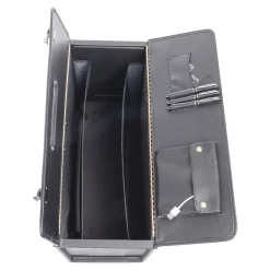 Vegan Leather Business Case On Wheels, Black (251622)<Swiss Mobility