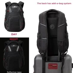 Circuit Laptop Backpack, Black (J14-BR)<SwissDigital New