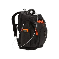 SWISSGEAR USB Work Pack Pro Tool Laptop Backpack, Black with White Dots Plastic (3636200472)