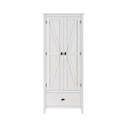 Storage Cabinets*System Build Farmington 71.9" Storage Cabinet with 4 Shelves, Ivory Pine (7533296COM)