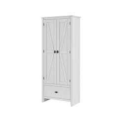 Storage Cabinets*System Build Farmington 71.9" Storage Cabinet with 4 Shelves, Ivory Pine (7533296COM)