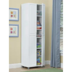 Storage Cabinets*System Build SystemBuild Kendall 24" Utility Storage Cabinet, White (7362401PCOM)