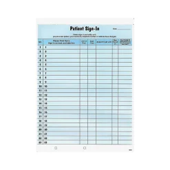 Medical Forms*Tabbies Healthcare Patient Privacy Sign-In Sheets, 11