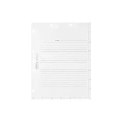 Dividers|Tabbies Medical Chart Index Blank Tab Dividers, 7-Hole Punched, White, 400/Box (TAB54520)