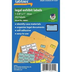 Labels|Tabbies Pre-Printed Labels - Defendant's Exhibit, Self-Adhesive, 1x1-5/8