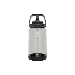 Takeya Tritan Motivational Plastic Water Bottle, 64 oz., Stormy Black (54145)