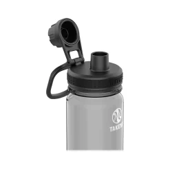 Takeya Tritan Plastic Water Bottle, 24 oz., Stormy Black (50404)