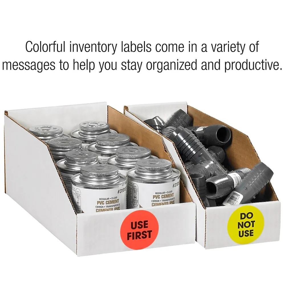 Labels|Tape Logic 2" Circle "OK To Ship" Pre Printed Inventory Label, Blue, 500/Roll