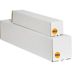 Labels|Tape Logic 1" Circle "WED" Days of the Week Label, Fluorescent Orange, 500/Roll