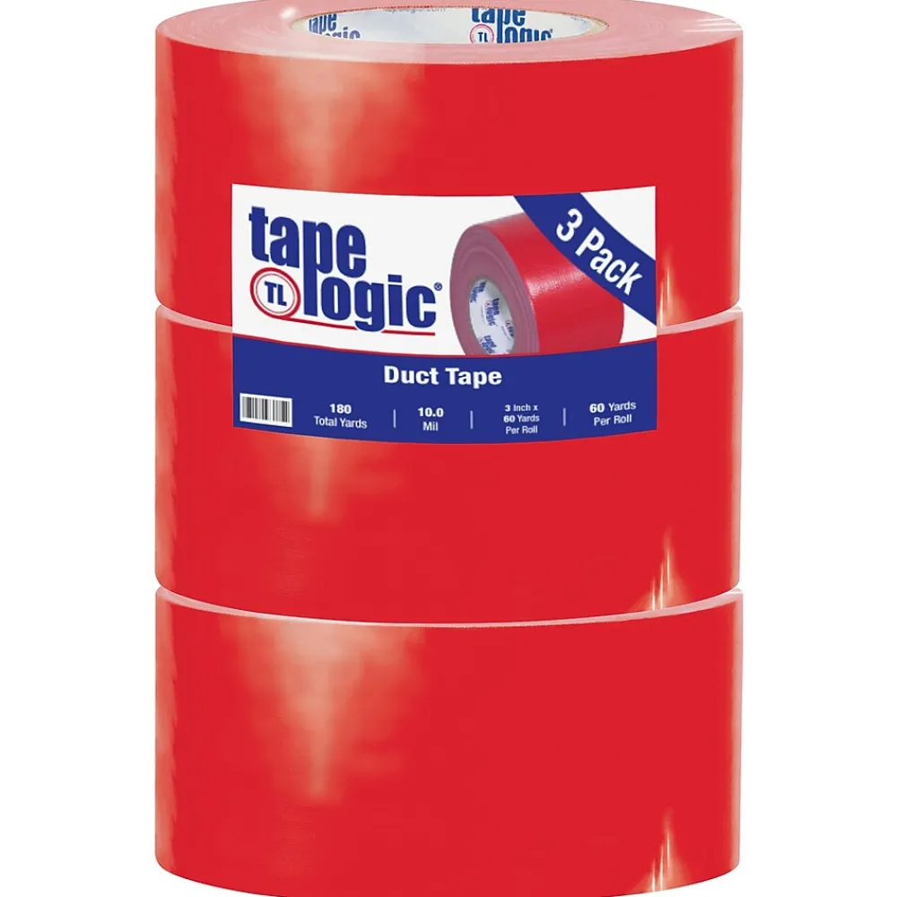 Best Tape Logic ™ 10 mil Duct Tape, 3" x 60 yds, Red, 3/Pack