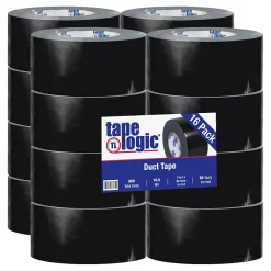 Outlet Tape Logic ™ 10 mil Duct Tape, 3" x 60 yds, Black, 16/Pack