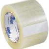 Clearance Tape Logic #122 Quiet Carton Sealing Tape, 2.0 Mil, 3" x 110 yds., Clear, 6/Carton (T9051226PK)