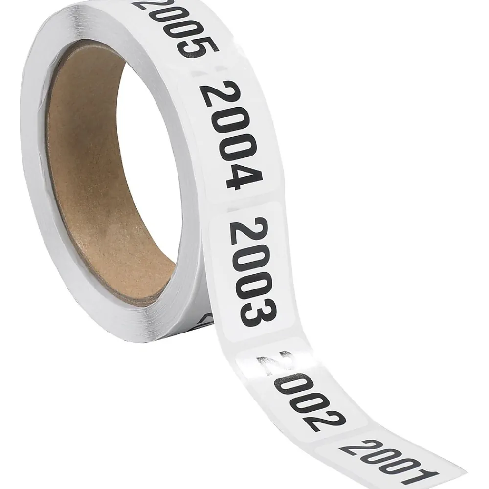 Labels|Tape Logic 1" x 1 1/2" Consecutive Numbered Labels, 2001-2500, 500/Roll