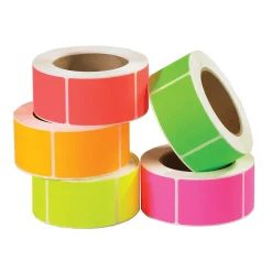 Labels|Tape Logic 2" x 4" Rectangle Fluorescent Inventory Label, 5000/Pack