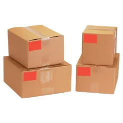 Labels|Tape Logic 5" x 3" Rectangle Inventory Label, Fluorescent Red, 500/Roll