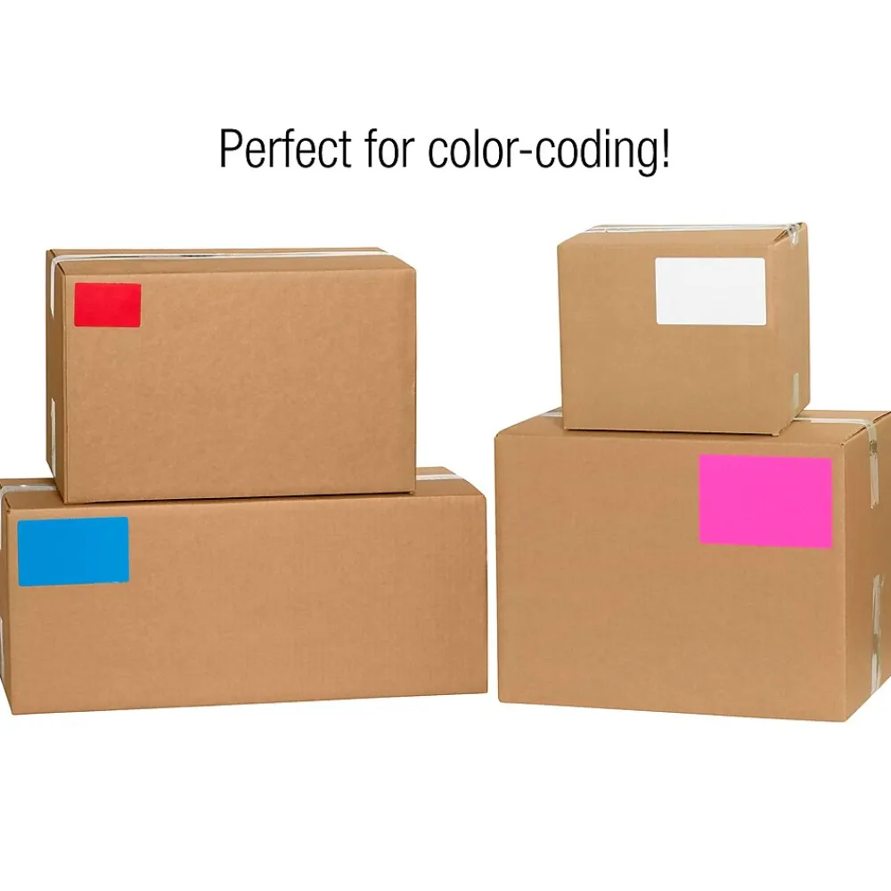 Labels|Tape Logic 3" x 9" Rectangle Inventory Label, White, 250/Roll