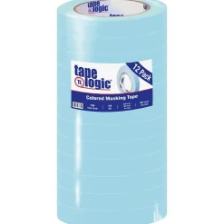 New Tape Logic ™ 3/4" x 60 Yards Light Masking Tape, Blue, 12 Rolls (T93400312PKH)
