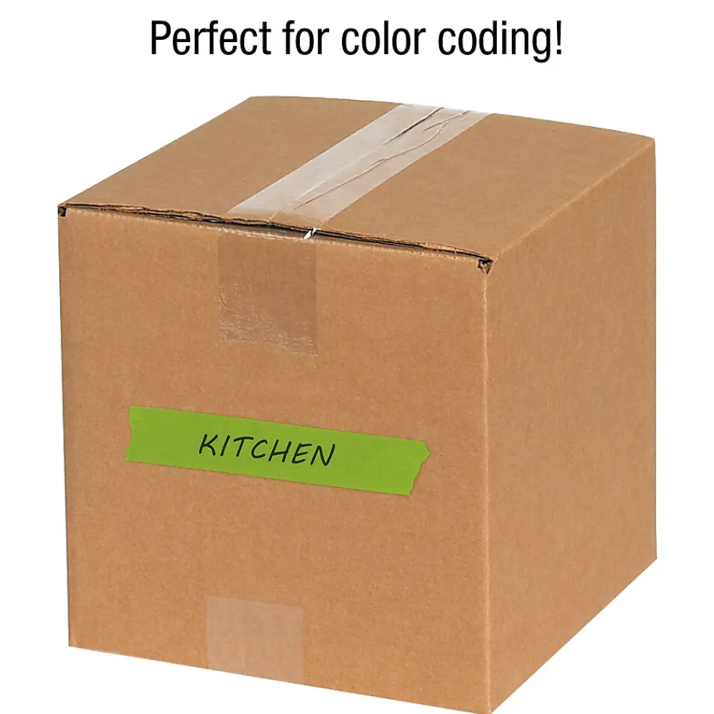 Clearance Tape Logic ™ 3/4" x 60 Yards Masking Tape, Light Green, 12 Rolls (T93400312PKA)