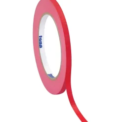 Hot Tape Logic ™ 1/4" x 60 Yards Masking Tape, Red, 144/Case (T931003R)