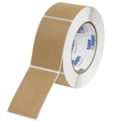 Online Tape Logic Block Out Labels, 2" x 3", Kraft, 500/Roll (DL1382K)