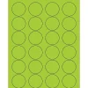 Tape Logic ® Circle Laser Labels, 1 5/8", Fluorescent Green, 2400/Case (LL193GN)