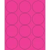 Best Tape Logic ® Circle Laser Labels, 2 1/2", Fluorescent Pink, 1200/Case (LL194PK)