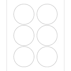Labels|Tape Logic ® Circle Laser Labels, 3", White, 600/Case (LL150)