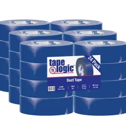 Online Tape Logic ® Duct Tape, 10 Mil, 2" x 60 yds., Blue, 24/Case (T987100BLU)