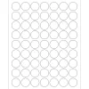 Clearance Tape Logic ® Laser Labels, 1" Circle, White, 6300/Case (LL142)