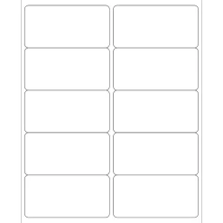 Clearance Tape Logic ® Laser Labels, Rectangle, Master Case, 4" x 2", White, 10,000/Case (LL124MC)